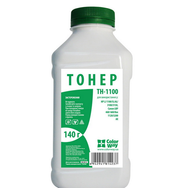 Тонер лазерний Colorway HP LJ 1100/5L/AX, 140 г TH-1100 (TH-1100) фото1