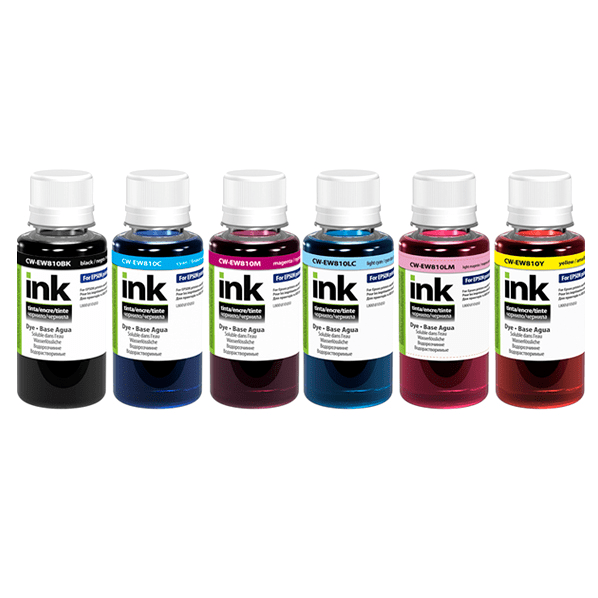 Комплект чорнил ColorWay Epson L-800/810/850, 6x100мл BK/С/M/LС/LM/Y (CW-EW810SET01) фото1