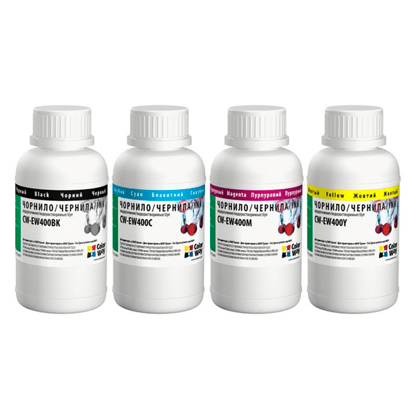 Комплект чорнил ColorWay Epson T26/C91, 4х200мл BK/С/M/Y (CW-EW400SET02) фото1
