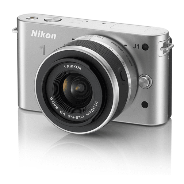 Фотоаппарат NIKON 1 J1 + 10-30mm VR Silver (VVA154K001) фото 1