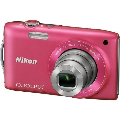 Фотоаппарат NIKON Coolpix S3300 Pink (VMA955E1) фото 