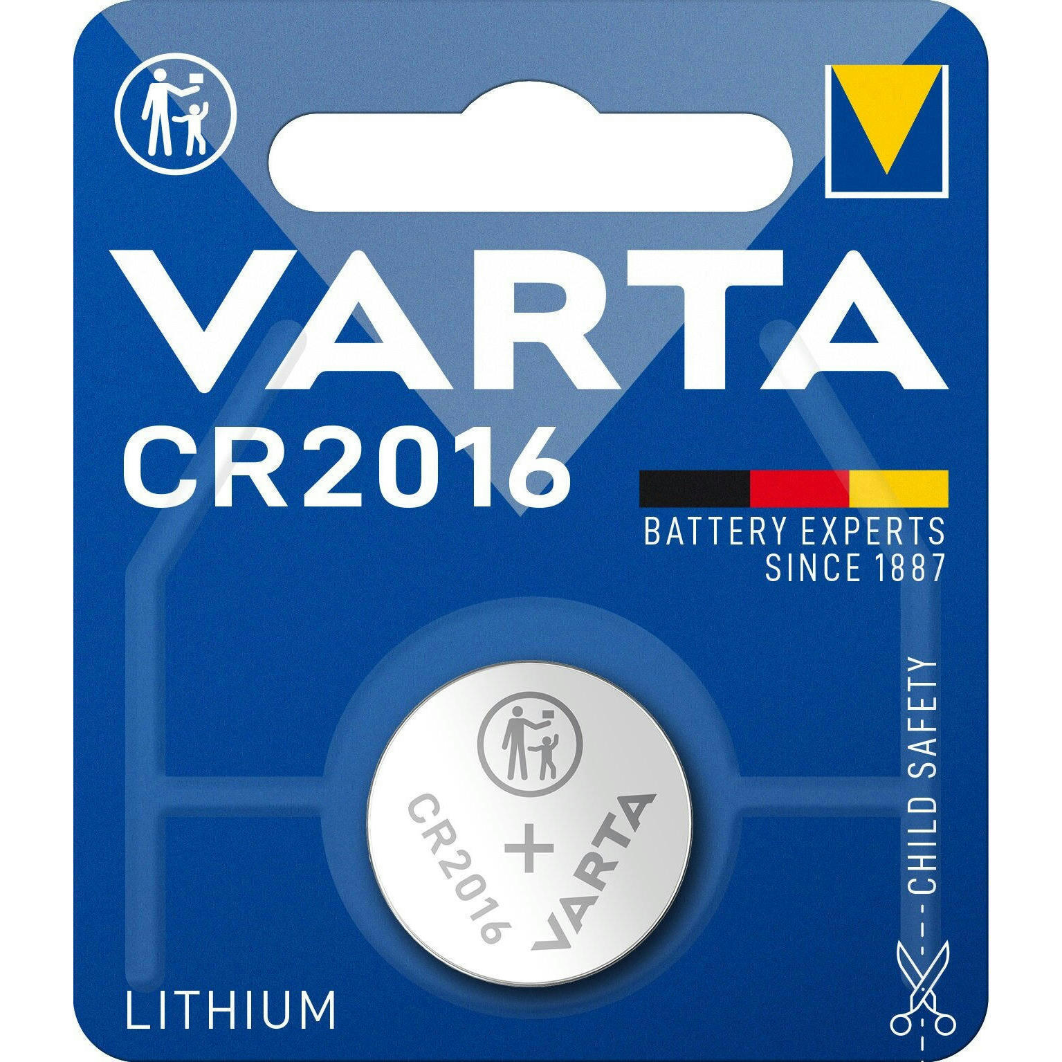 Батарейка VARTA Lithium CR2016 BLI 1 (06016101401)фото1