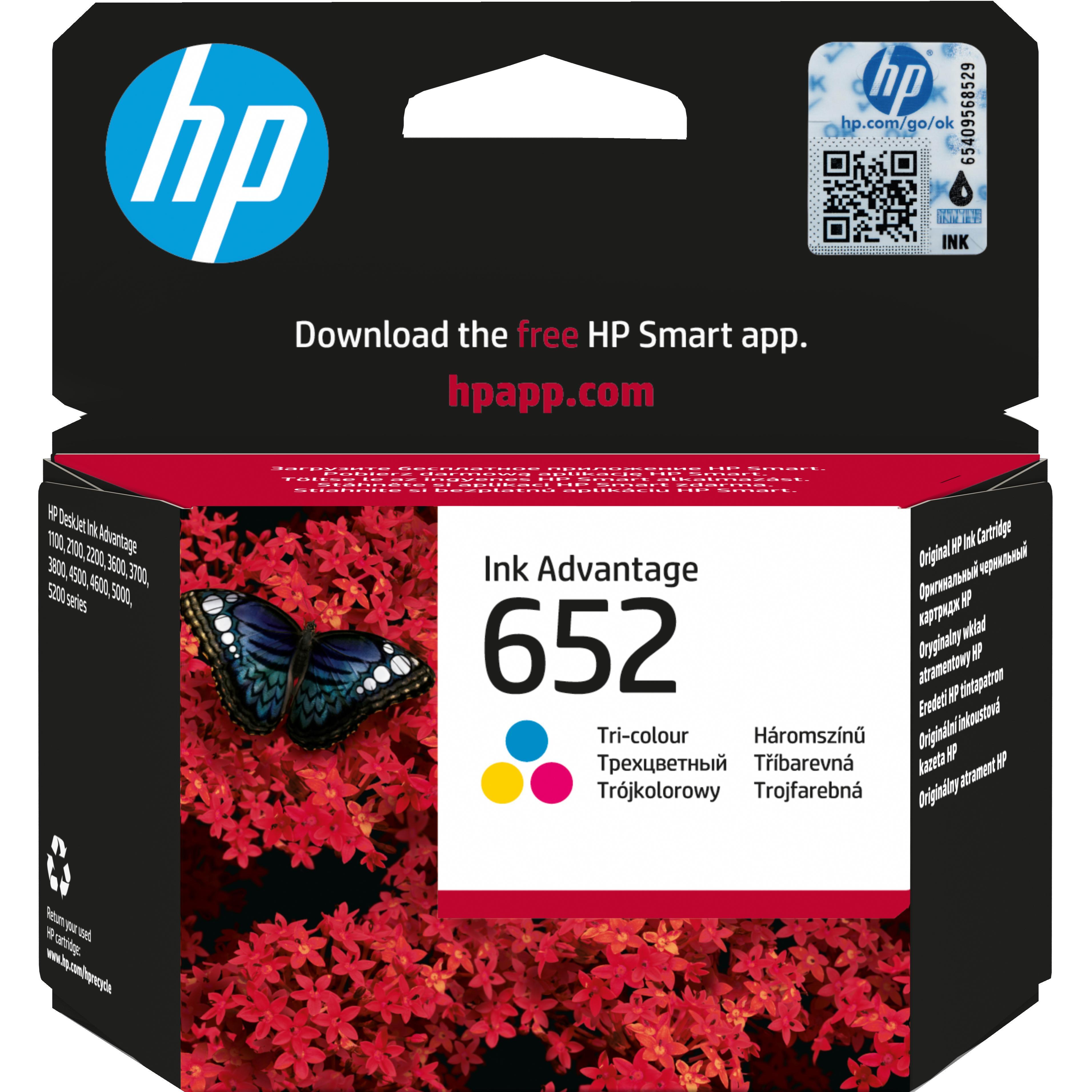 Картридж струменевий HP No.652 DJ Ink Advantage 1115/2135/ 3635/3835 Color (F6V24AE)фото1