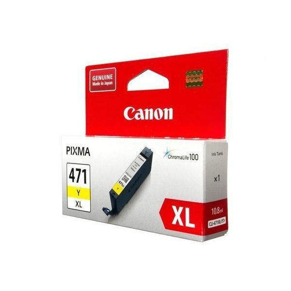 Картридж струйный CANON CLI-471Y XL PIXMA MG5740/MG6840 Yellow (0349C001) фото 1