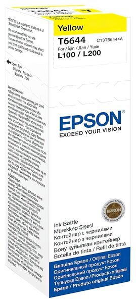 Чернила EPSON L100/ L200 yellow (C13T66444A)
