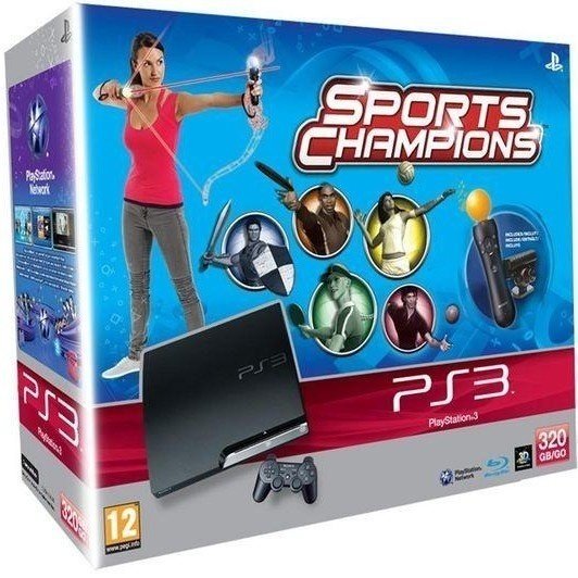  Ігрова приставка SONY PlayStation 3 320Gb Slim Sports Champion Starter Pack фото