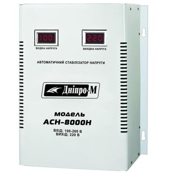  Стабілізатор напруги настінний Дніпро-М АСН-8000Н фото