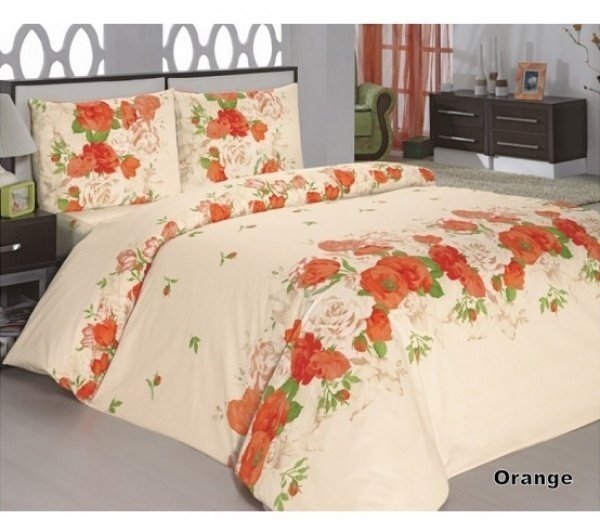 Комплект постельного белья Classi Flora персиковый, двуспальный (1000878) фото 
