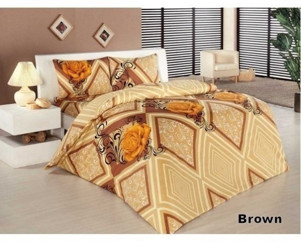Комплект постельного белья Classi Selin коричневый, полуторный (1001136) фото 