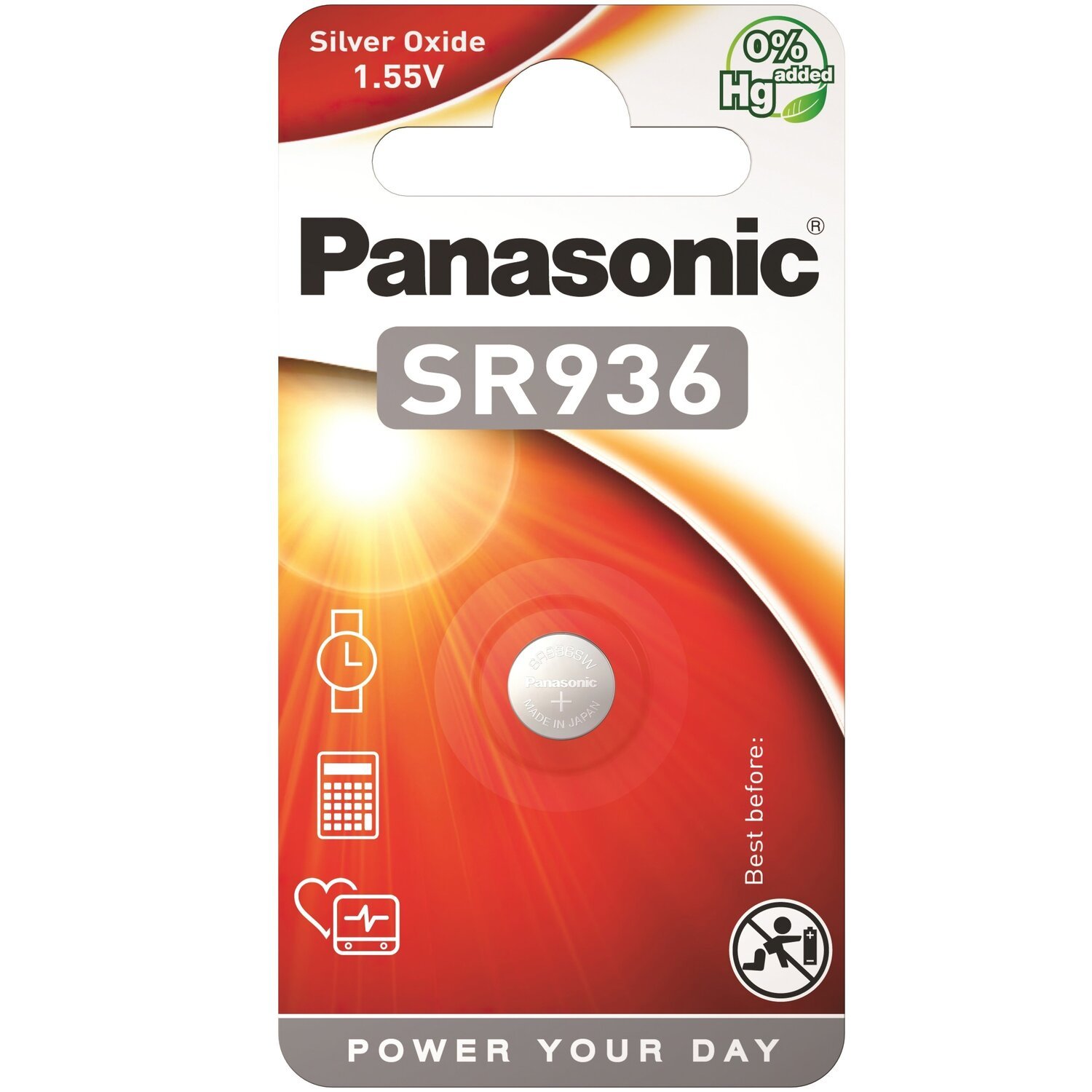 Батарейка Panasonic SR 936 BLI 1 (SR-936EL/1B) фото 