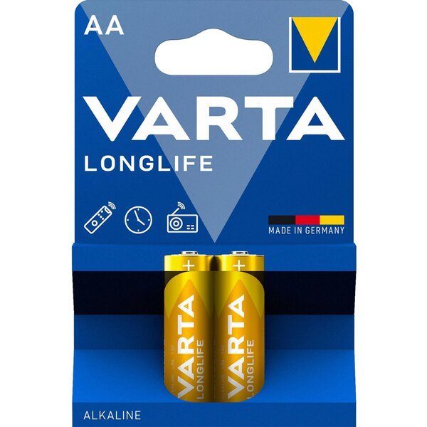 

Батарейка VARTA LONGLIFE alkaline AA BLI 2 (04106101412)