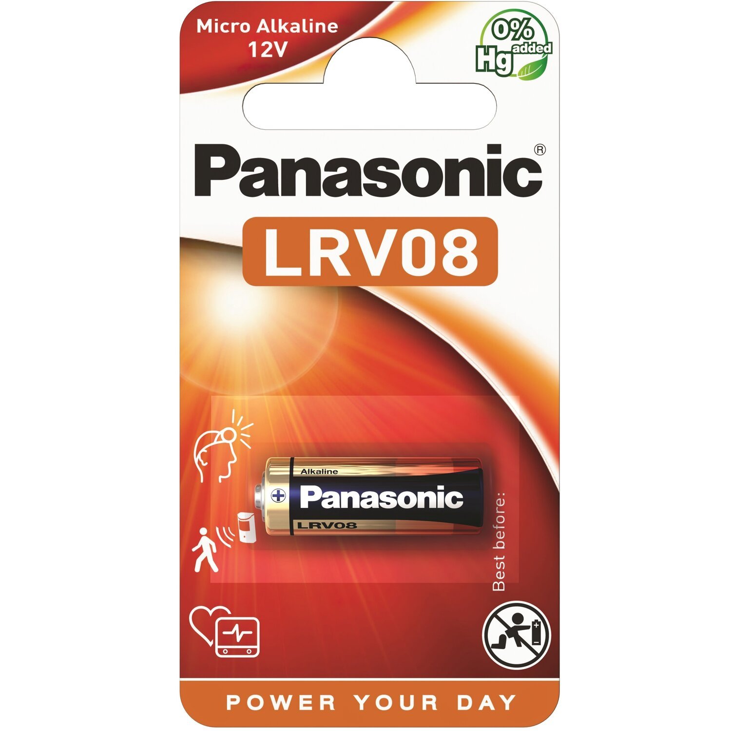 Батарейка Panasonic Micro Alkaline LRV08 BLI 1 (LRV08L/1BE)фото