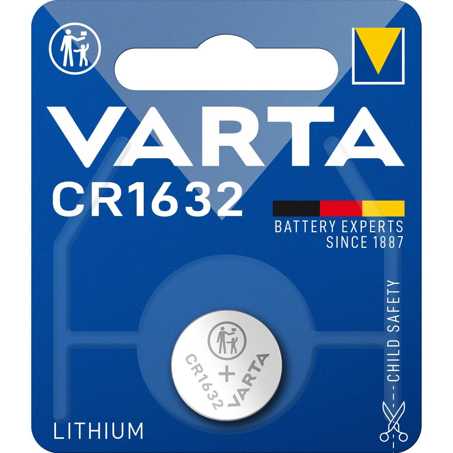 Батарейка VARTA Lithium CR1632 BLI 1 (06632101401) фото 