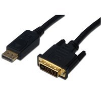 Кабель DisplayPort ASSMANN DisplayPort AM/AM DVI-D 2m, Black (AK-340306-020-S)