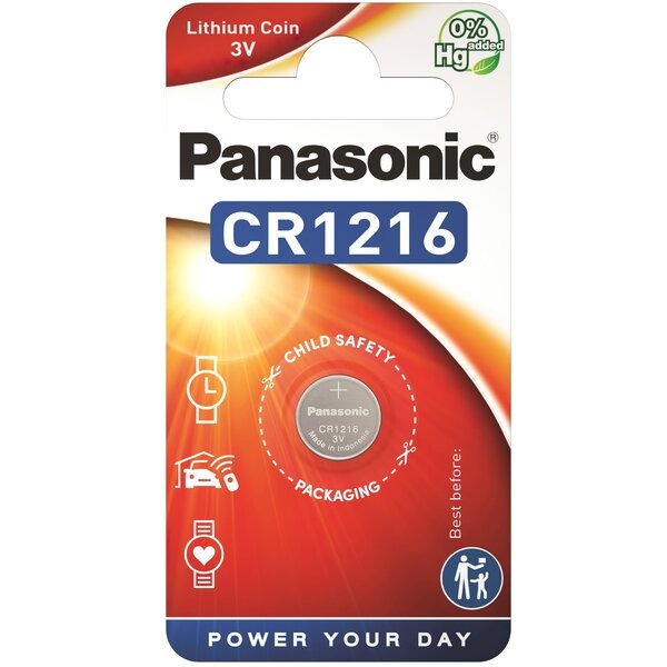 

Батарейка Panasonic CR 1216 BLI 1 Lithium (CR-1216EL/1B)
