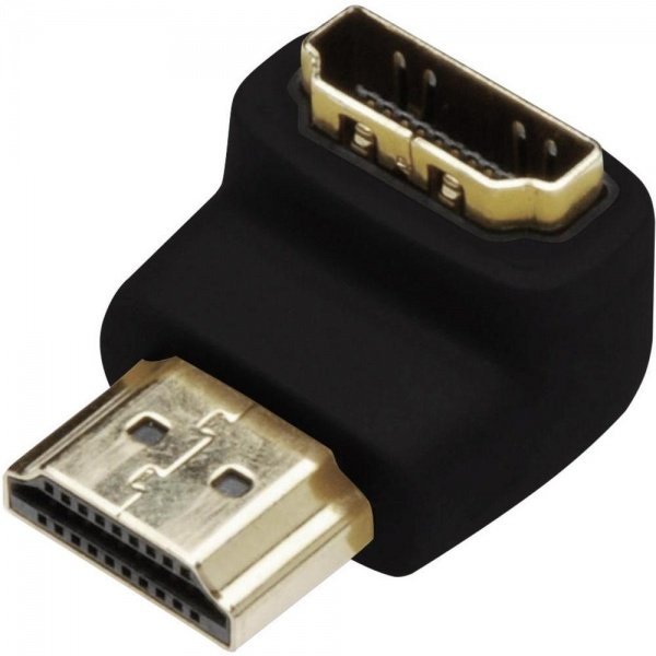 Переходник Digitus HDMI M/F right 90