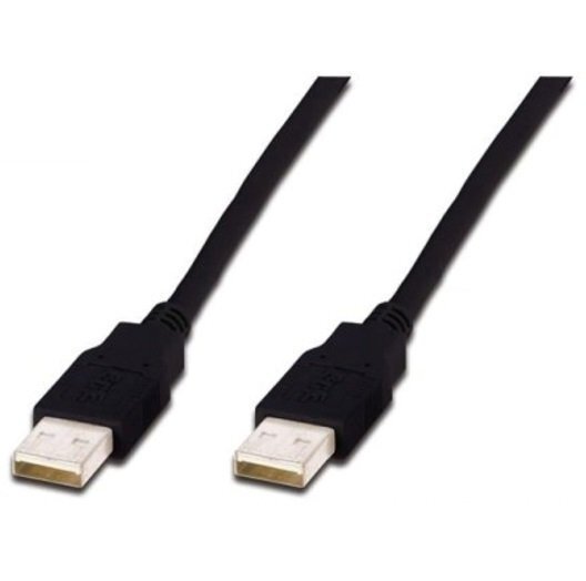 Кабель USB DIGITUS USB 2.0 AM/AM 1.8m, Black (AK-300100-018-S) фото 