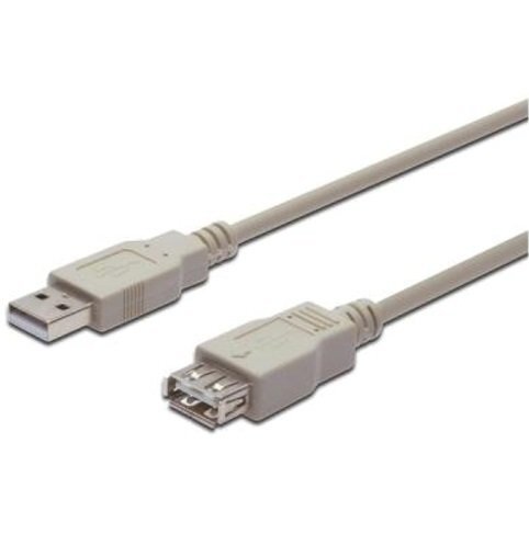 Кабель USB (AM/AF) удлинитель ASSMANN 5.0м, White (AK-300202-050-E) фото 1