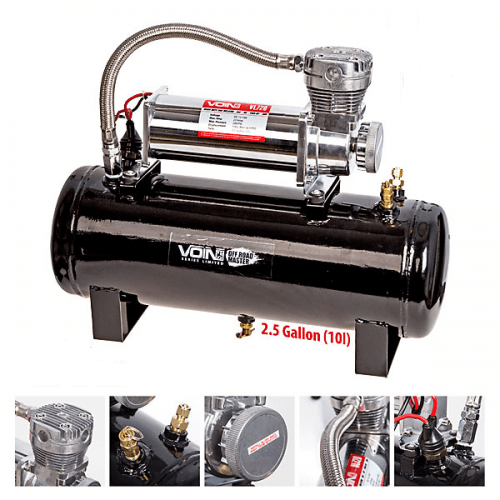 

Автокомпрессор VOIN VL-720 OFF ROAD MASTER 200psi/23Amp/100л/ресивер-2.5GL