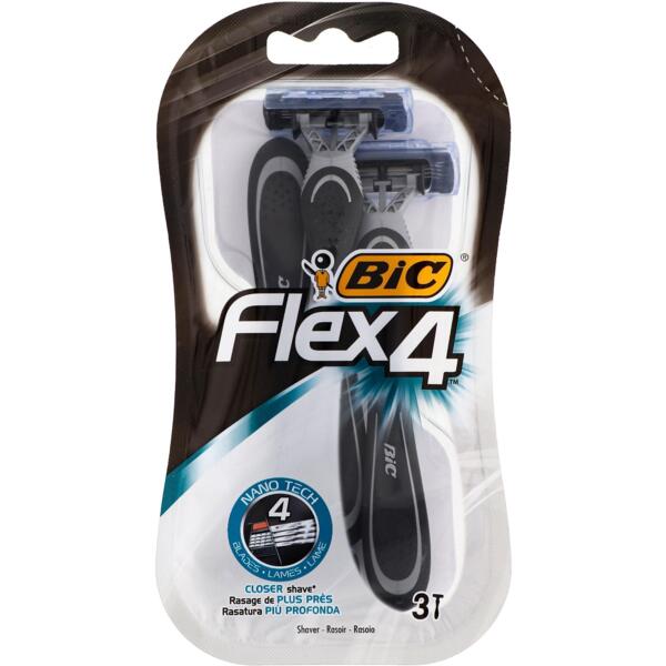

Бритва без сменных картриджей Bic Flex 4 3шт