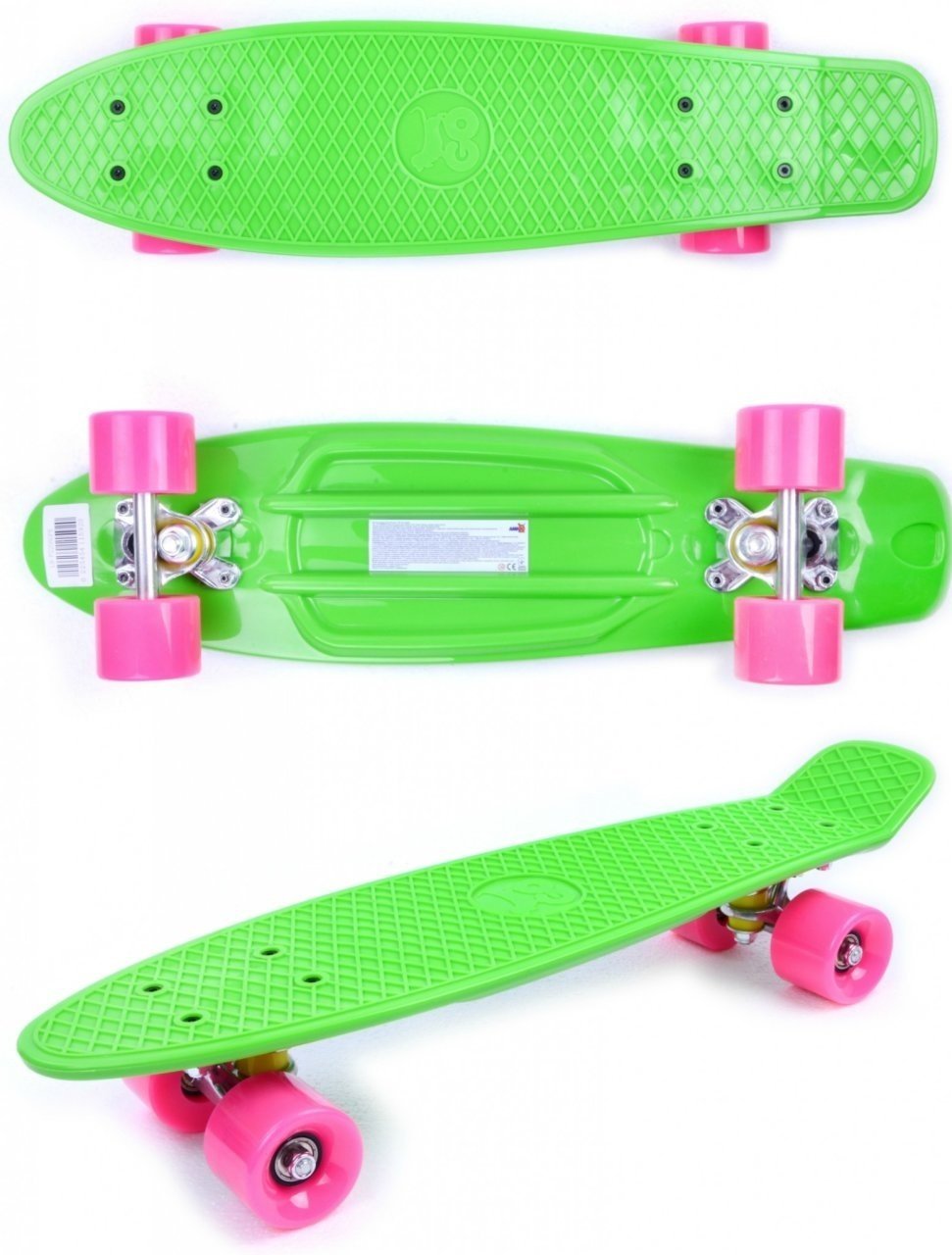  Скейтборд GO Travel зелено-рожевий (LS-P2206GPS) фото