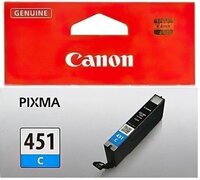 Картридж струйный CANON CLI-451C Cyan PIXMA MG5440/MG6340 (6524B001)