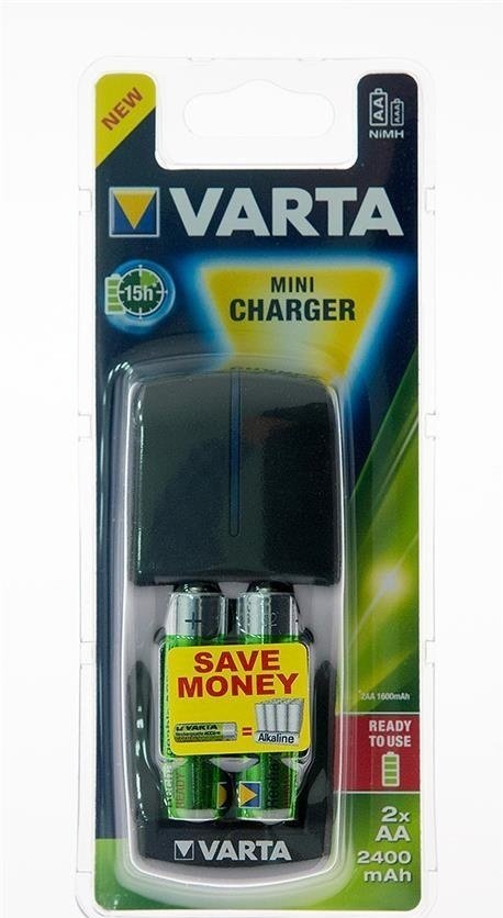 Зарядное устройство VARTA Mini Charger + 2AA 2400 mAh фото 