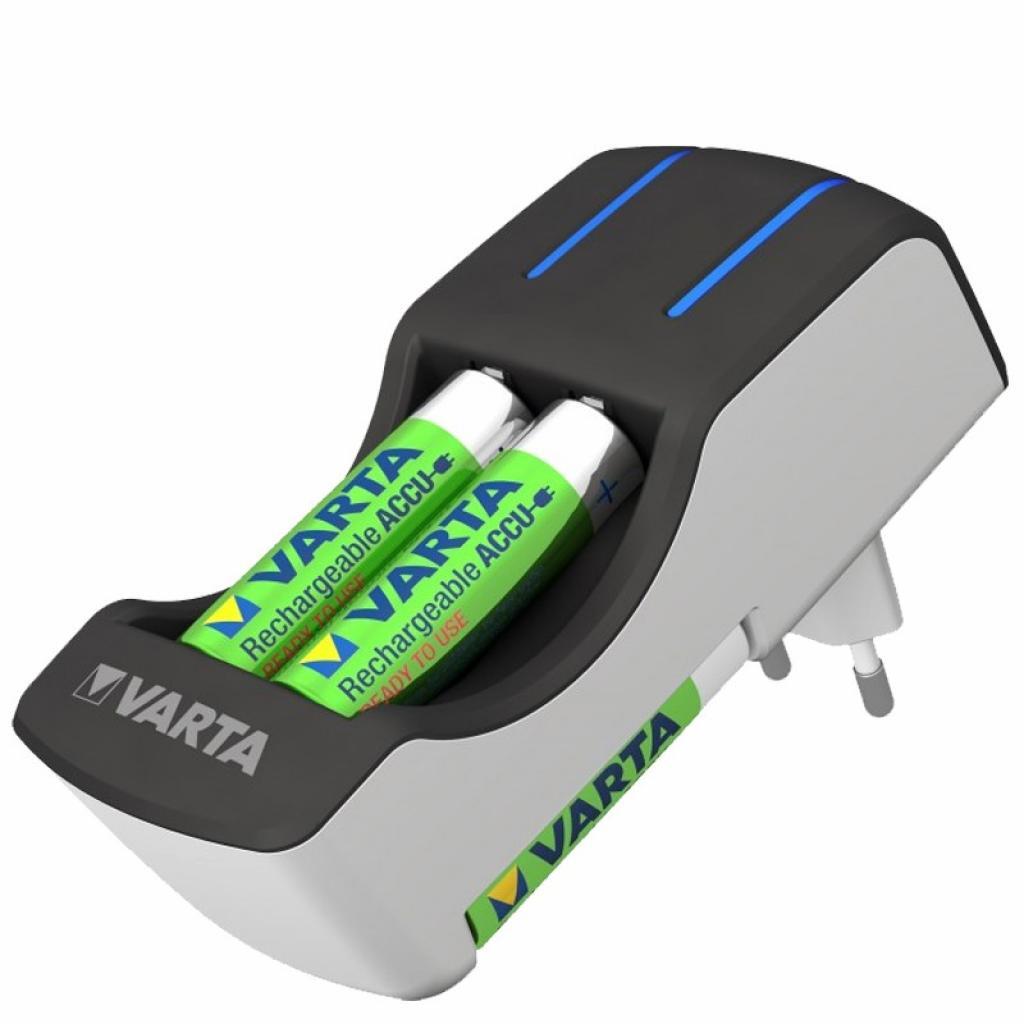 Зарядний пристрій VARTA Pocket Charger + Акумулятор NI-MH AA 2100 мАг, 4 шт. фото1