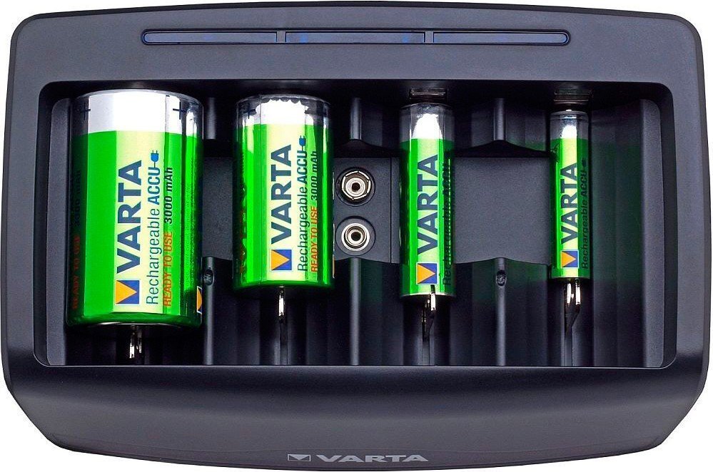 Зарядное устройство VARTA Universal Charger, для АА/ААА/C/D, 9V аккумуляторов (57648101401) фото 