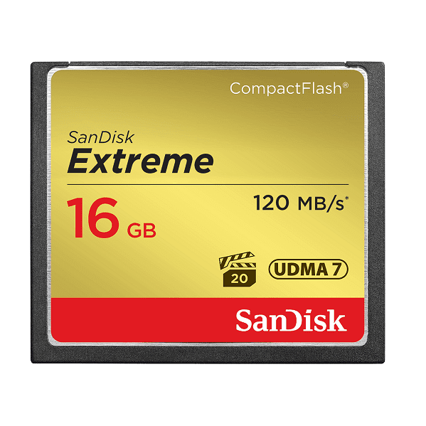 Карта памяти SANDISK CF 16GB Extreme R120/W85 MB/s (SDCFXS-016G-X46) фото 