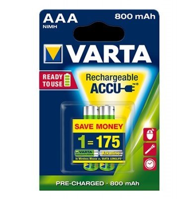 Аккумулятор VARTA Phone  AAA 800 mAh NI-MH  BLI 2 (58398101402)