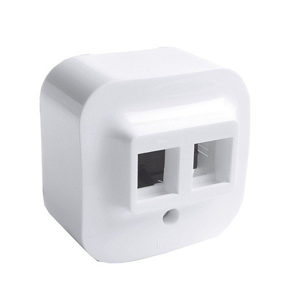 

Адаптер Legrand Mosaic 1хRJ 45, 2хRJ45 Keystone Forix (Quteo), white