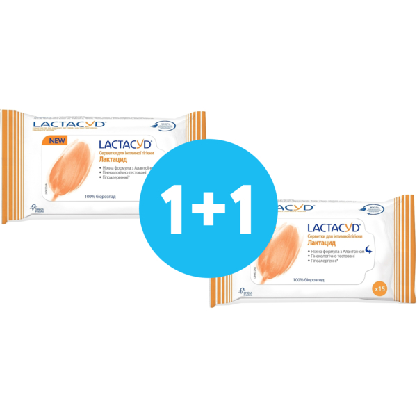 

Влажные салфетки для интимной гигиены Lactacyd 15 шт
