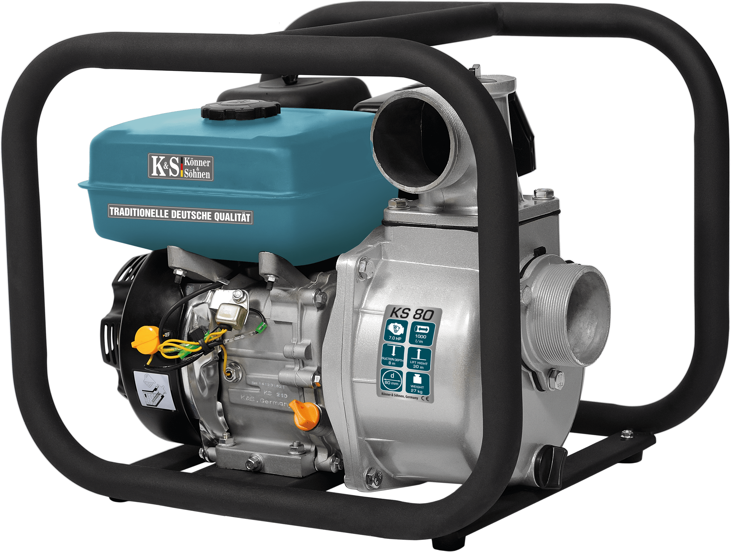 Мотопомпа Konner&Sohnen KS 80 фото 1