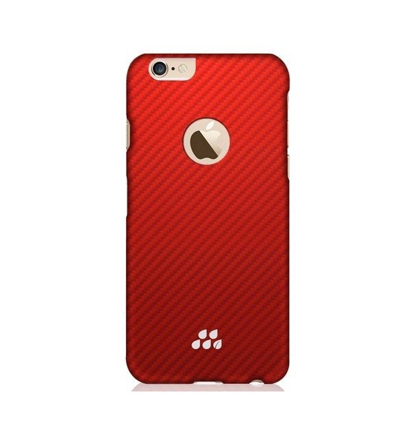 Чехол Evutec для iPhone 6/6s Karbon DuPont Kevlar (0,7 mm) Orange/Red фото 