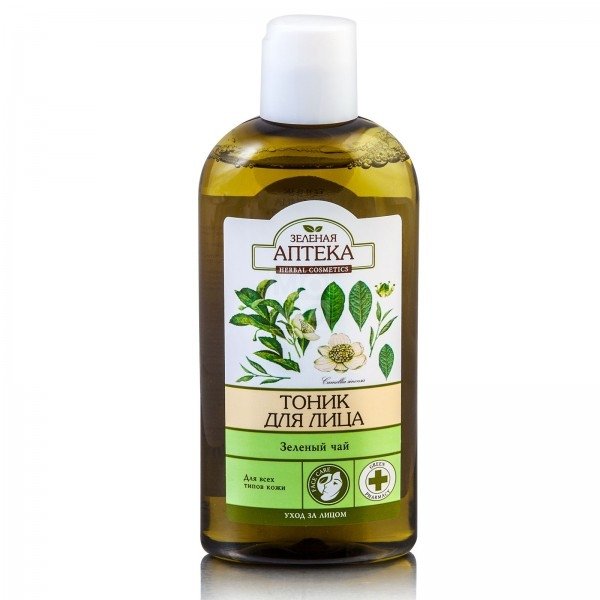 Тоник для лица Green Pharmacy Зеленый чай для всех типов кожи 200 мл