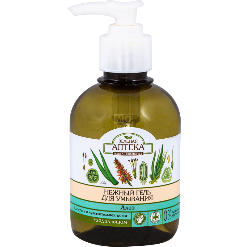 Гель для умывания Зеленая Аптека Алоэ 270 мл фото 1