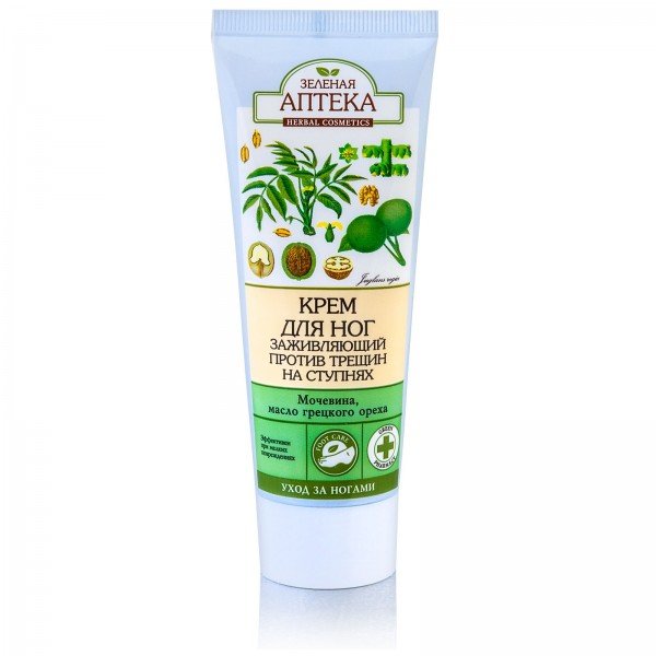 

Крем для ног Green Pharmacy Восстанавливающий против трещин на стопах 75 мл