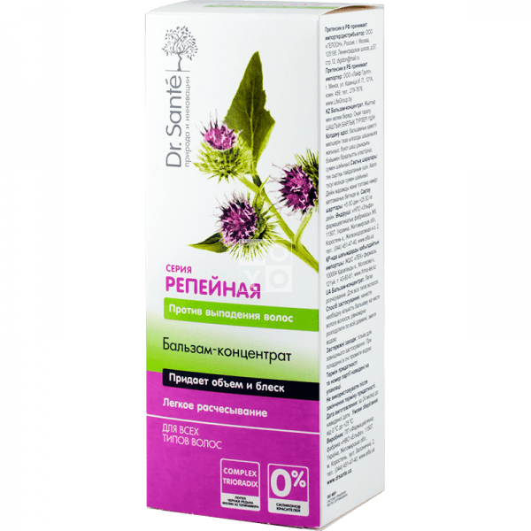 

Бальзам-концентрат для волос Dr. Sante Репейная серия 200 мл