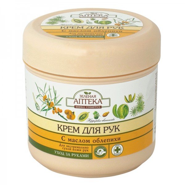 

Крем для рук и ногтей Зеленая аптека Для экстремально сухой кожи с маслом облепихи 300 мл