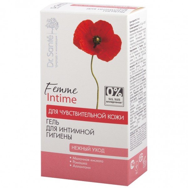 

Гель для интимной гигиены Dr. Sante Femme Intime Нежный уход 230 мл