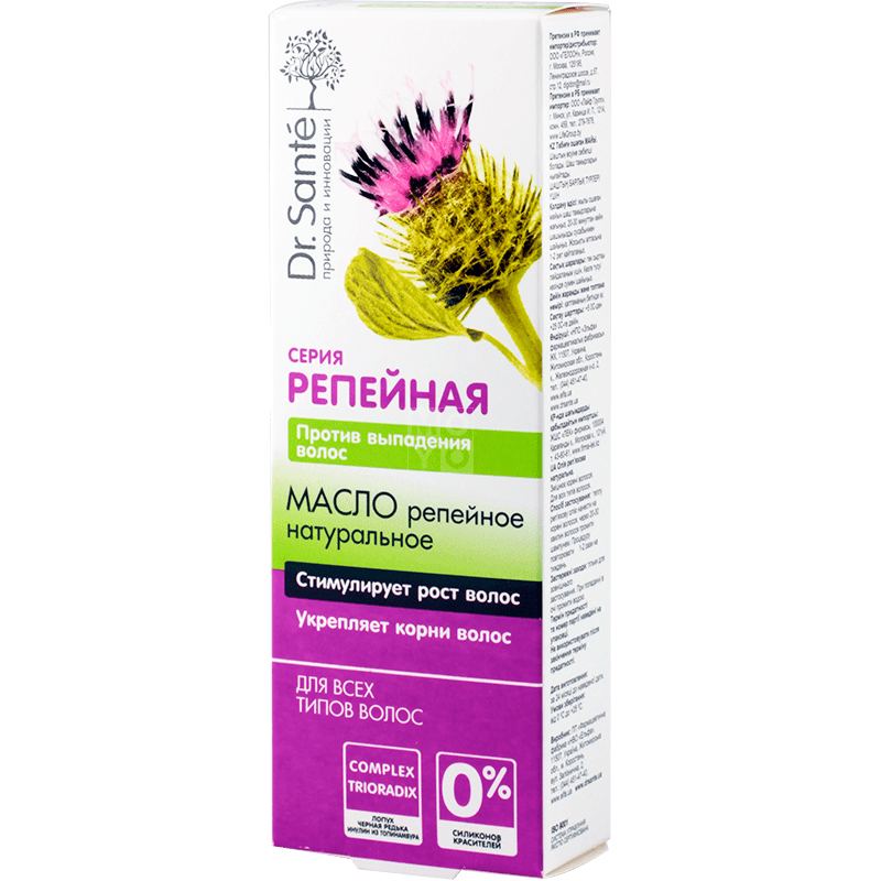 Масло натуральное репейное Dr. Sante Репейная серия 100 мл фото 1