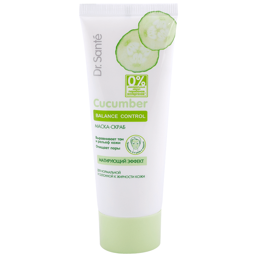 Маска-скраб для лица Dr.Sante Cucumber 75 мл фото 1