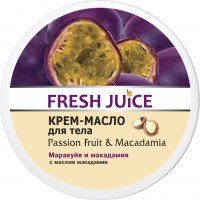 Крем-масло Fresh Juice для тела Passion Fruit & Macadamia, 225 мл.