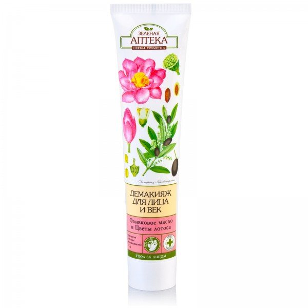 

Демакияж для лица и век Green Pharmacy 3в1 Оливковое масло и цветы лотоса 125 мл