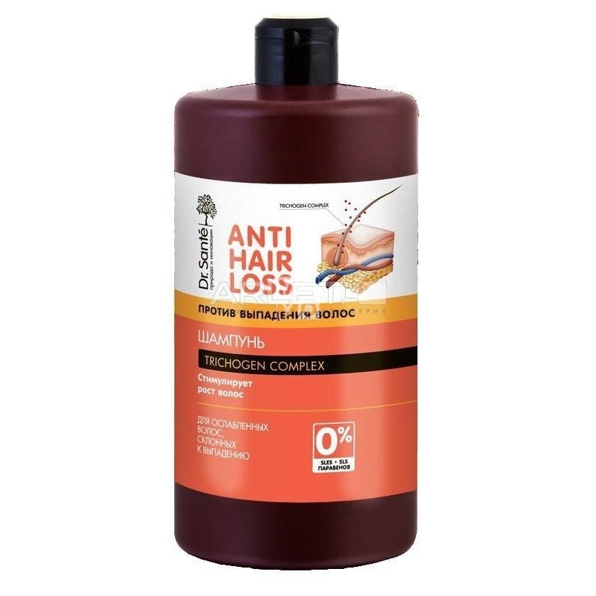Шампунь для волосся Dr. Sante Anti Hair Loss 1 л фото1