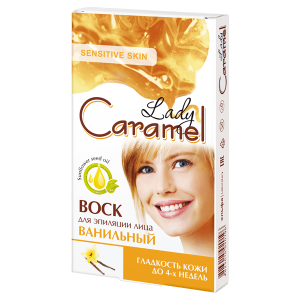 Воск для депиляции лица Caramel ванильный 12 шт фото 1