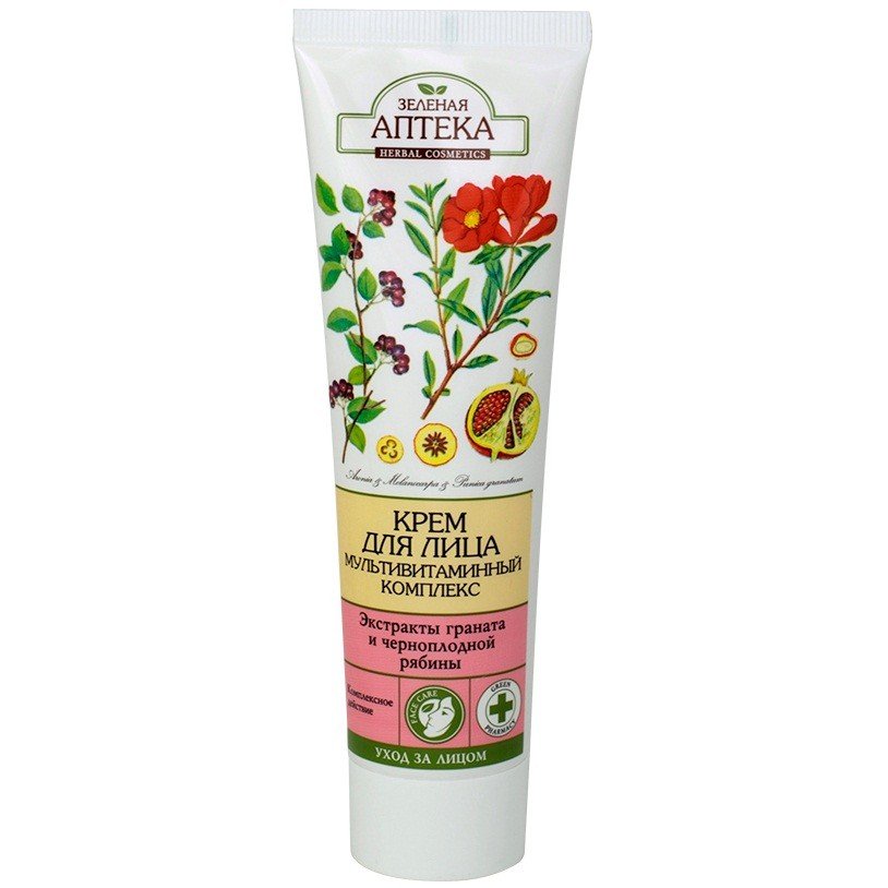 Крем для лица Зеленая аптека Мультивитаминный комплекс 100 мл фото 1