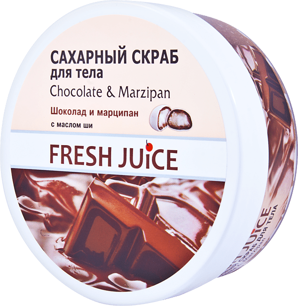 Скраб для тіла Fresh Juice Chocolate & Marzipan Цукровий 225 млфото1