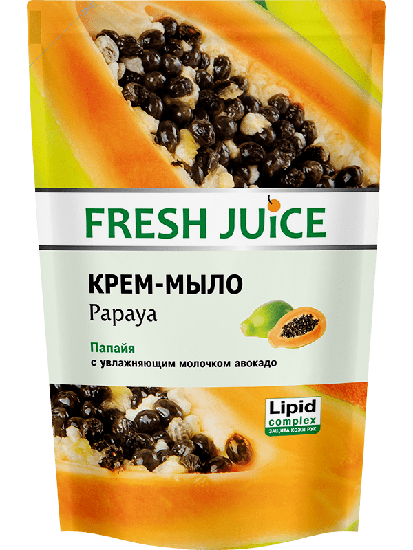 Жидкое мыло Fresh Juice Папайя Дой-пак 460 мл фото 1